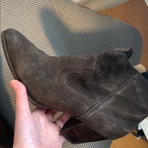 Frye Brown Suede Bootie